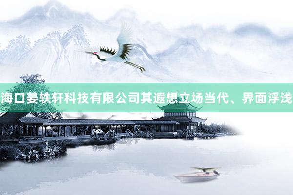 海口姜轶轩科技有限公司其遐想立场当代、界面浮浅